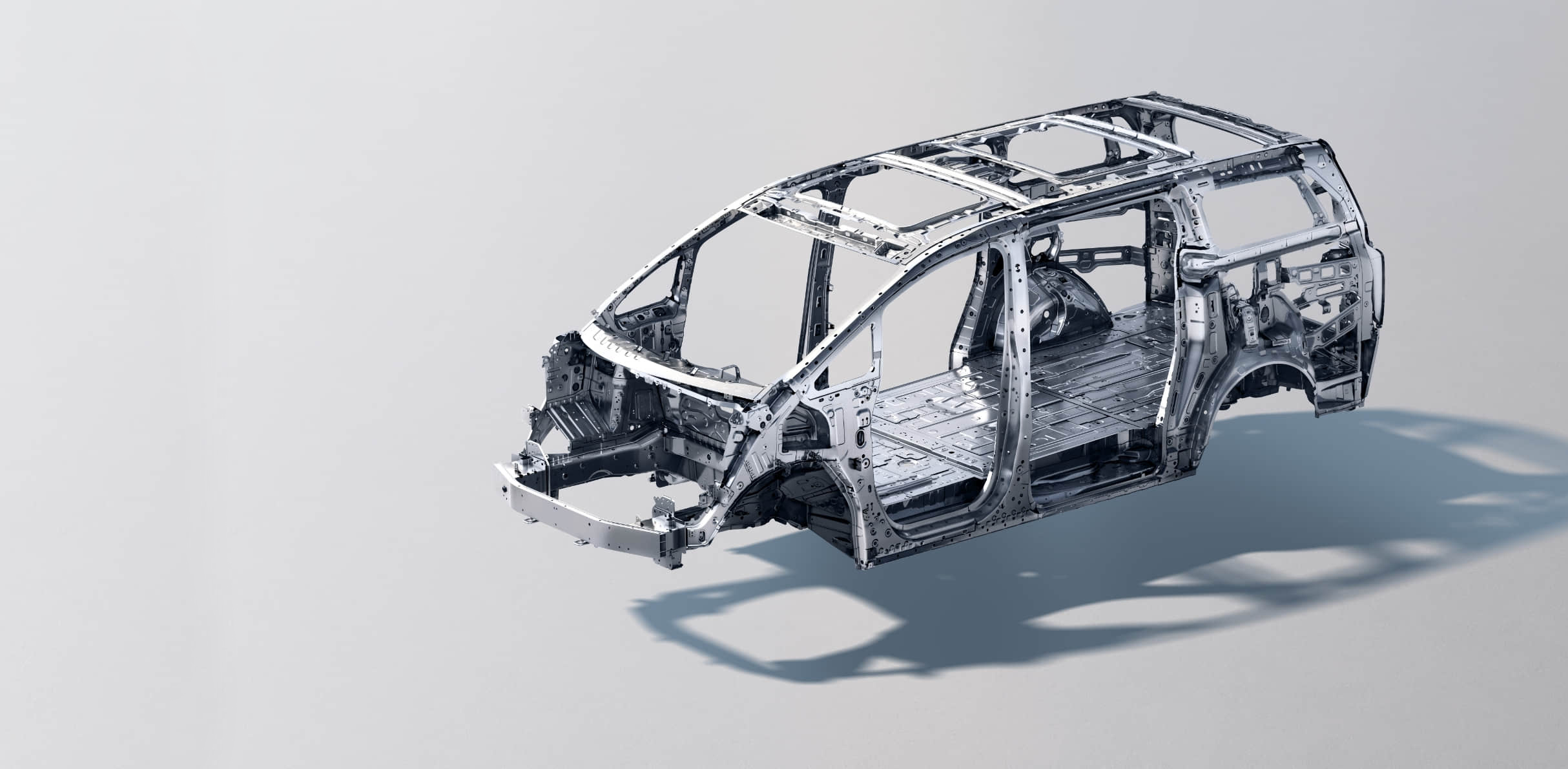 83.01% โครงสร้างเหล็กแรงดึงสูงทั่วทั้งคัน